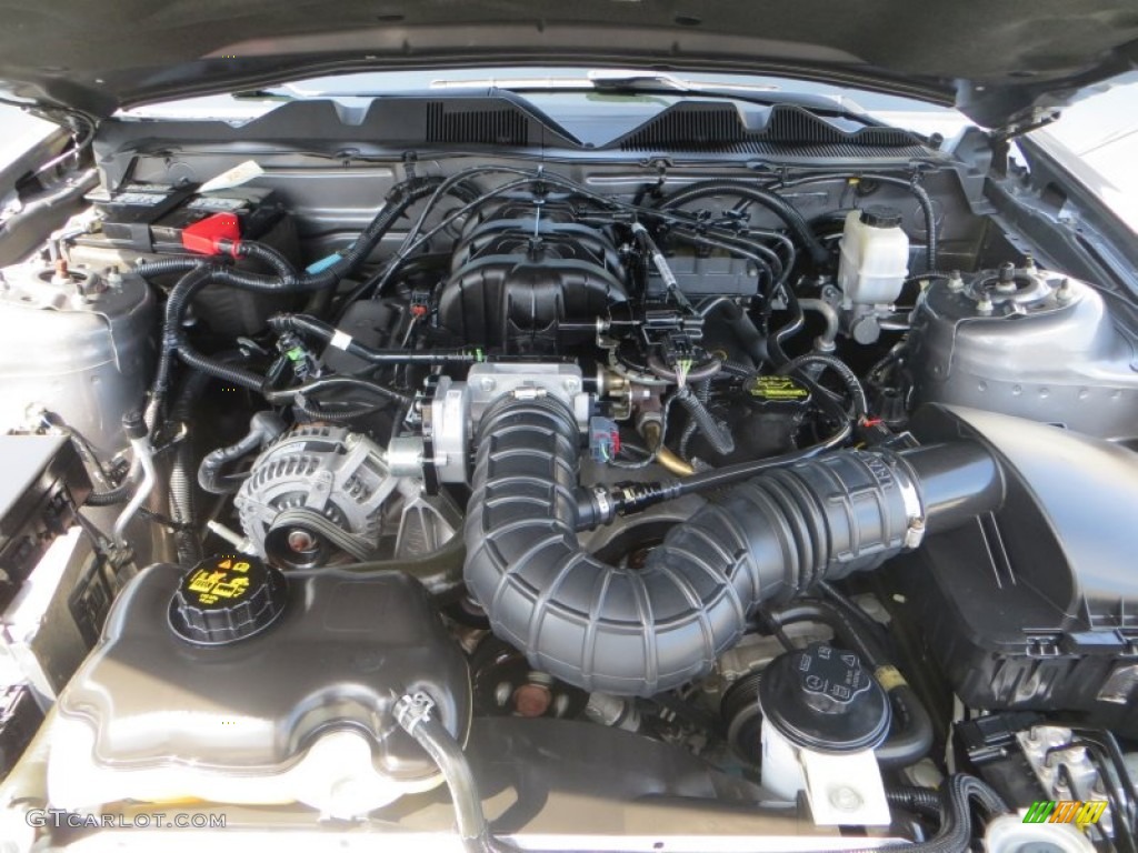 2010 Mustang V6 Premium Coupe - Sterling Grey Metallic / Stone photo #23