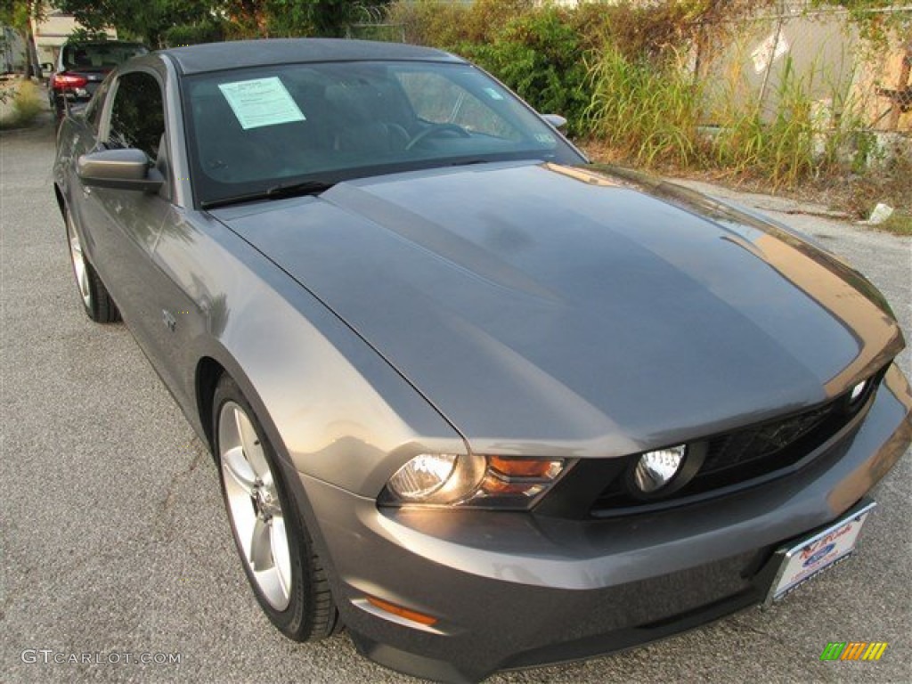 2010 Mustang GT Premium Coupe - Sterling Grey Metallic / Charcoal Black photo #1