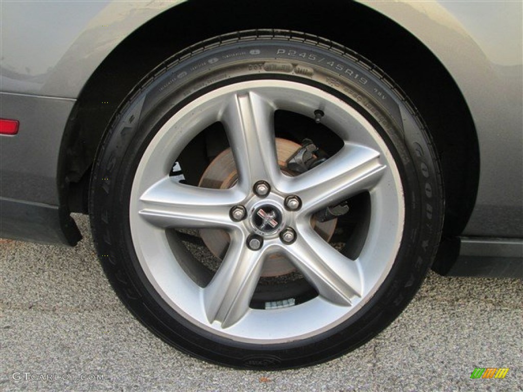 2010 Mustang GT Premium Coupe - Sterling Grey Metallic / Charcoal Black photo #4