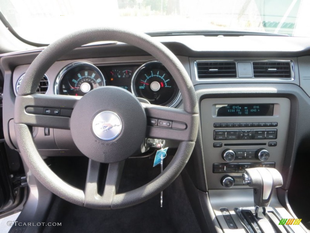 2010 Mustang V6 Premium Coupe - Sterling Grey Metallic / Stone photo #33