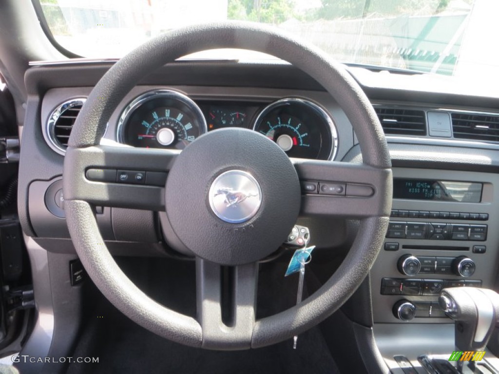 2010 Mustang V6 Premium Coupe - Sterling Grey Metallic / Stone photo #37