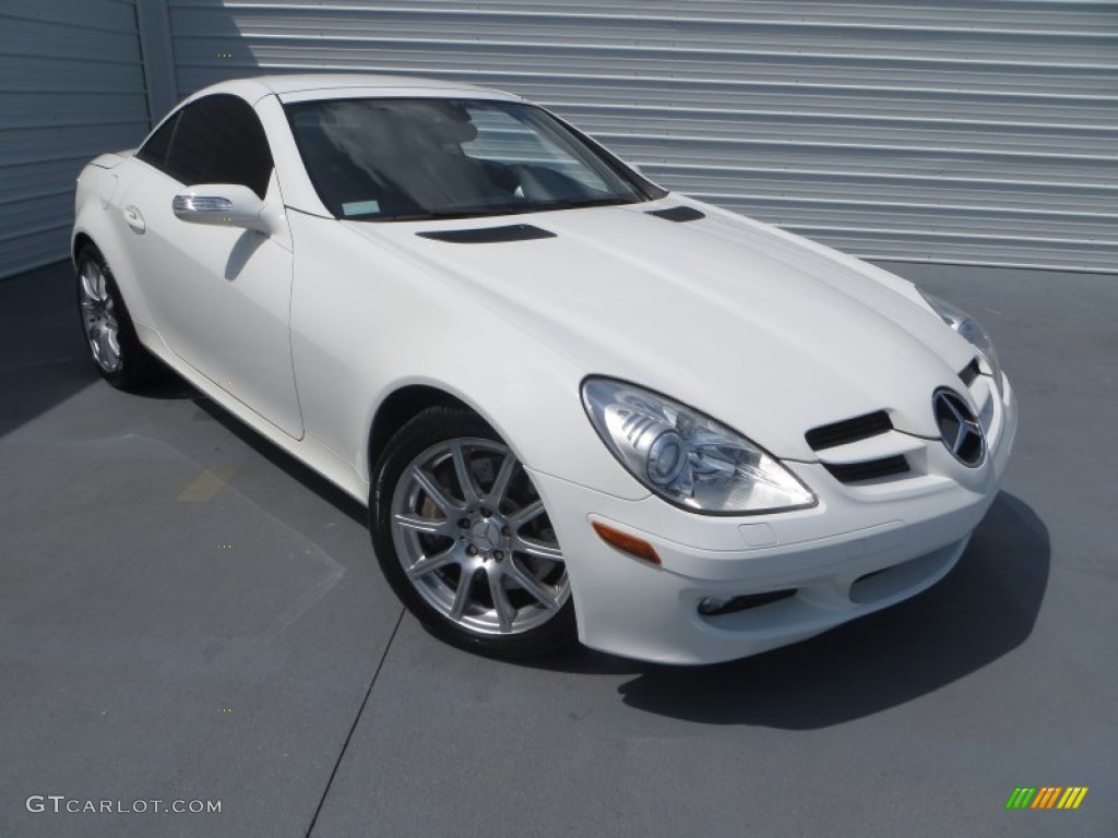 2006 SLK 350 Roadster - Alabaster White / Brown Nappa photo #1