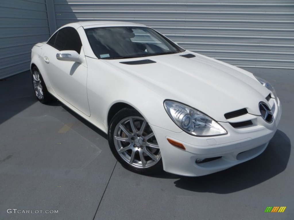 2006 SLK 350 Roadster - Alabaster White / Brown Nappa photo #2