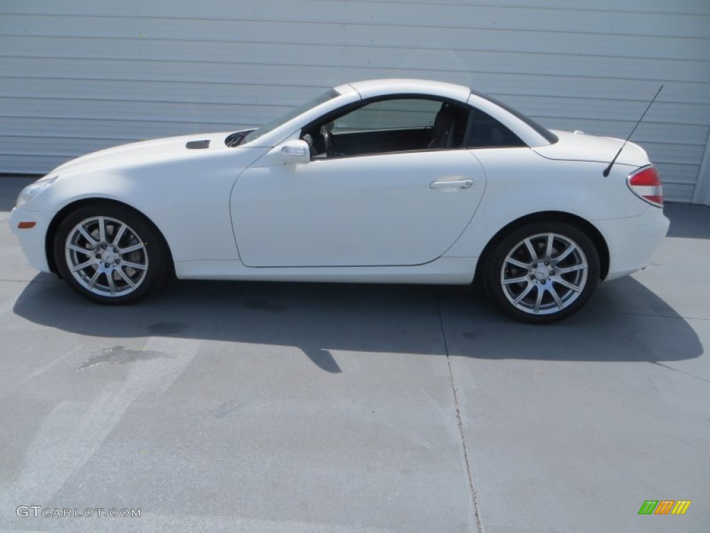 2006 SLK 350 Roadster - Alabaster White / Brown Nappa photo #8