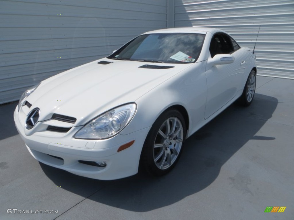 2006 SLK 350 Roadster - Alabaster White / Brown Nappa photo #9