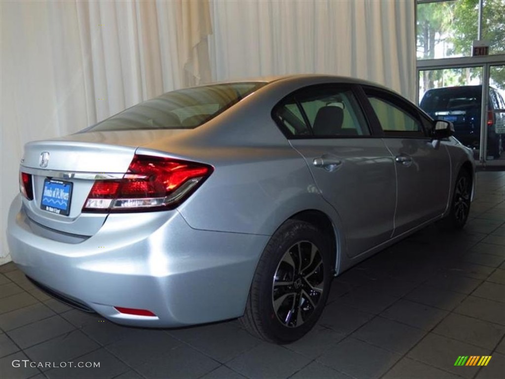 2013 Civic EX-L Sedan - Alabaster Silver Metallic / Black photo #3