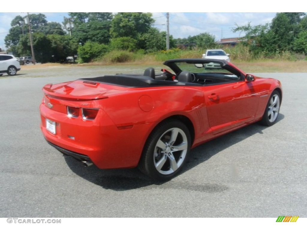 2011 Camaro LT/RS Convertible - Victory Red / Black photo #24