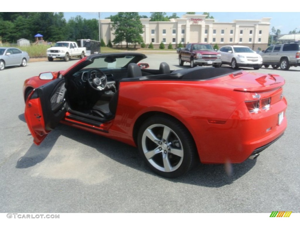 2011 Camaro LT/RS Convertible - Victory Red / Black photo #25