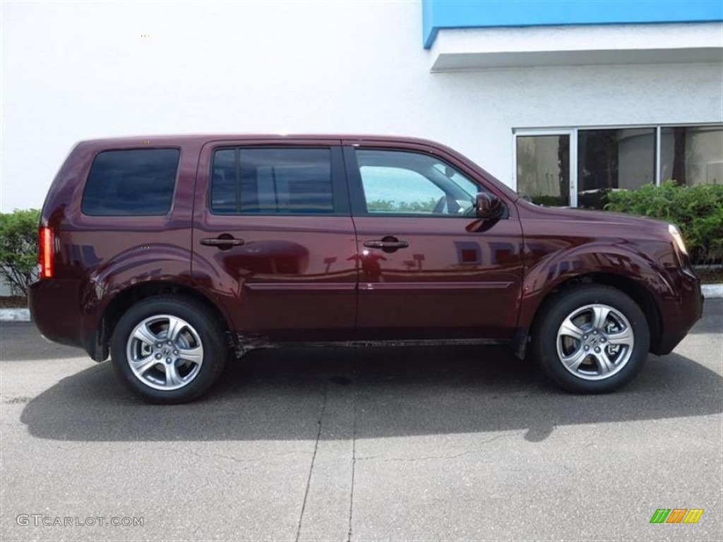 Dark Cherry Pearl 2013 Honda Pilot EX-L 4WD Exterior Photo #84101561