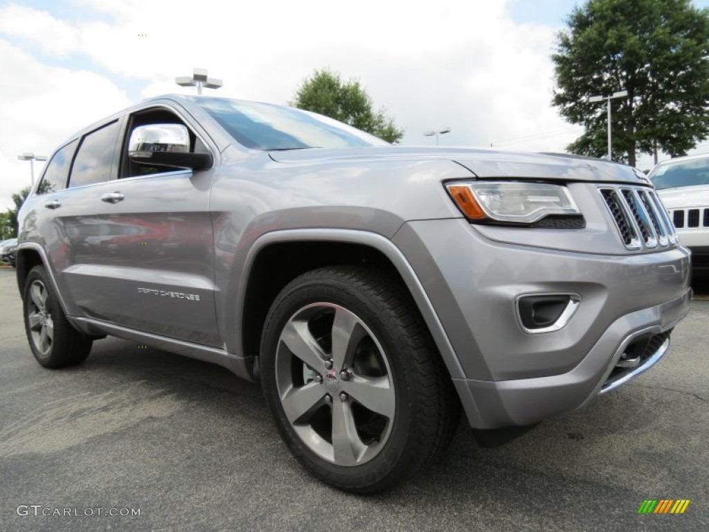 2014 Grand Cherokee Overland - Billet Silver Metallic / Morocco Black photo #4