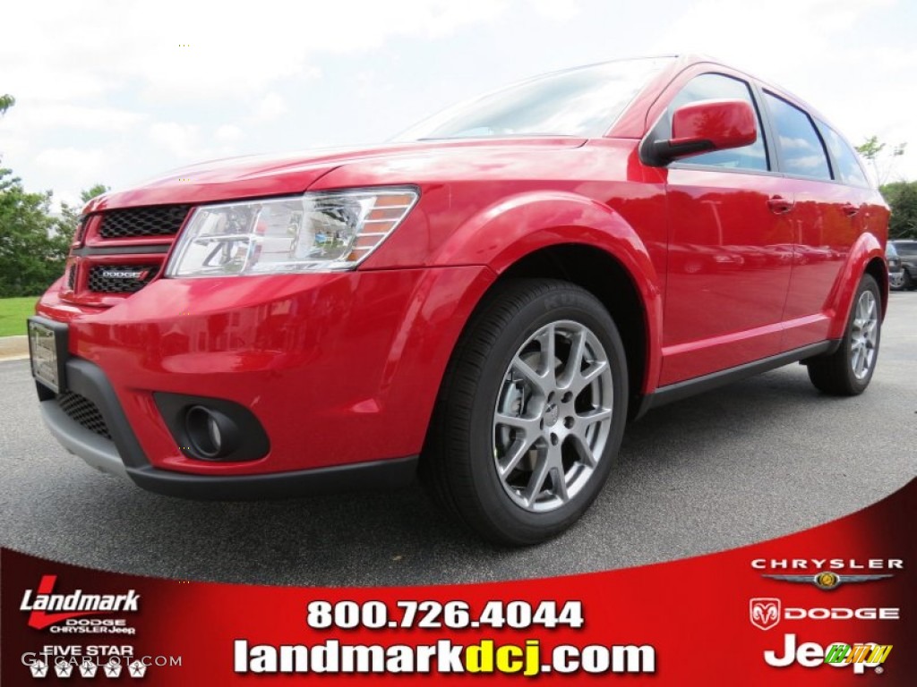 Bright Red Dodge Journey