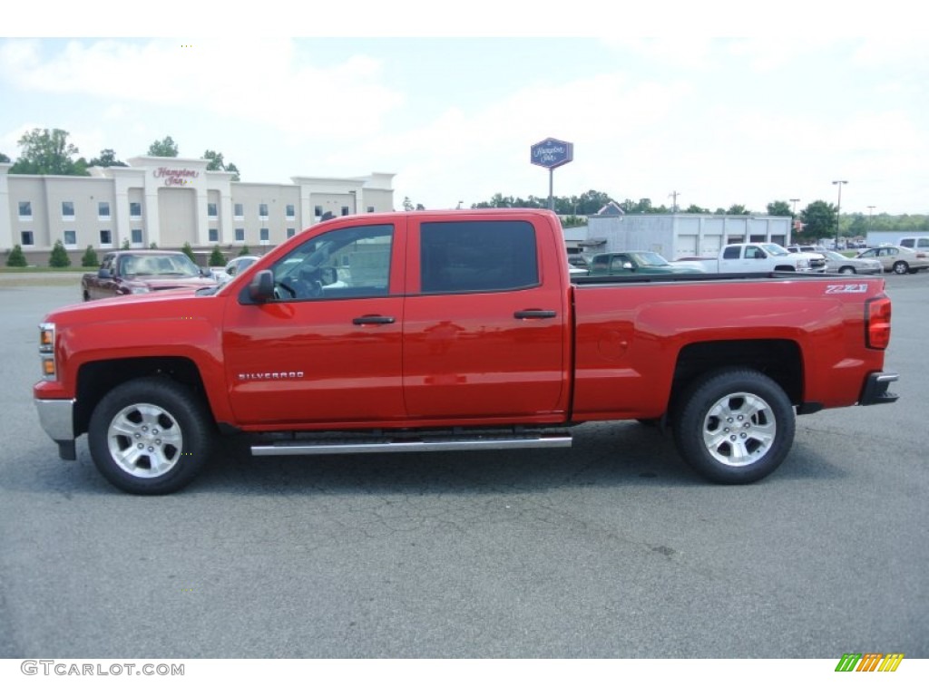 2014 Silverado 1500 LT Z71 Crew Cab 4x4 - Victory Red / Jet Black photo #3