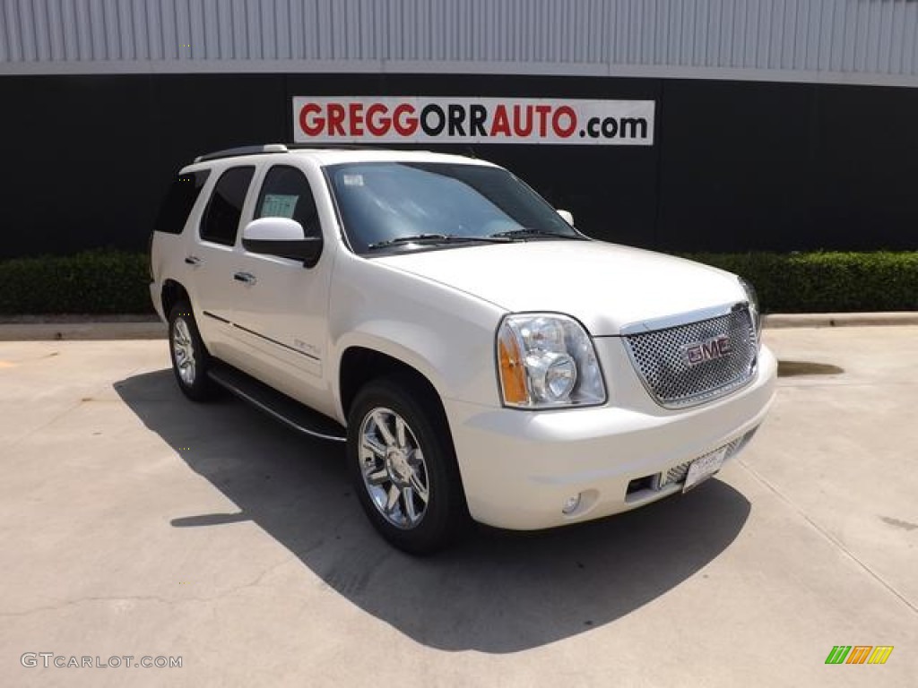 2014 Yukon Denali - White Diamond Tricoat / Ebony photo #1