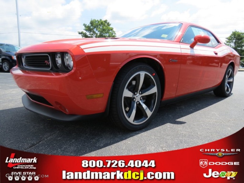 2013 Challenger R/T Classic - Hemi Orange Pearl / Dark Slate Gray photo #1