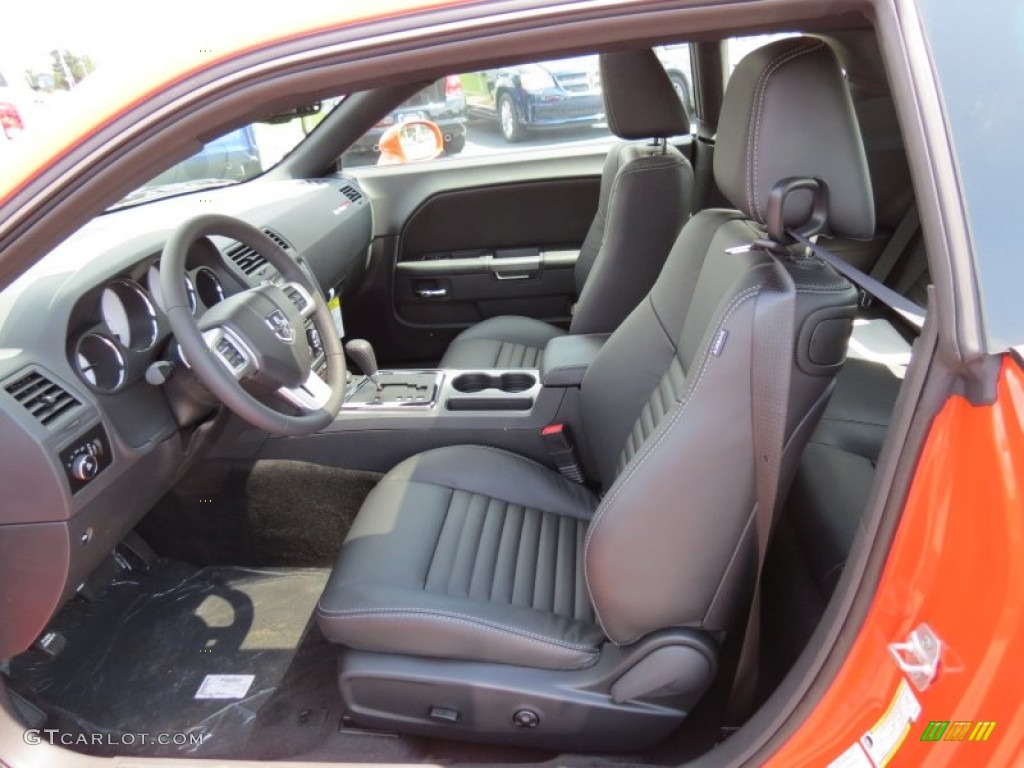 2013 Challenger R/T Classic - Hemi Orange Pearl / Dark Slate Gray photo #7