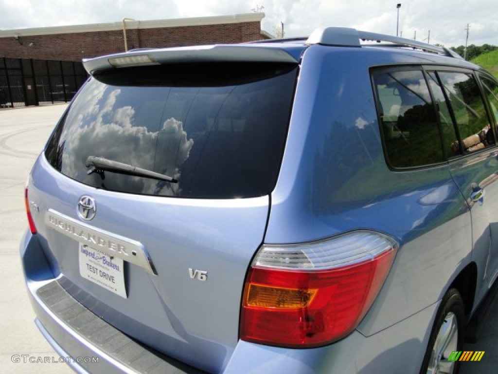 2008 Highlander Limited - Blue Streak Metallic / Ash Gray photo #43