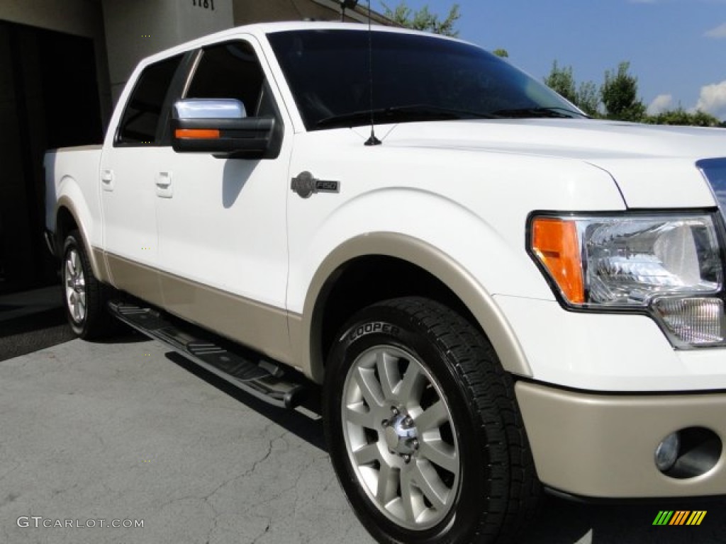 2010 F150 King Ranch SuperCrew - Oxford White / Chapparal Leather photo #10
