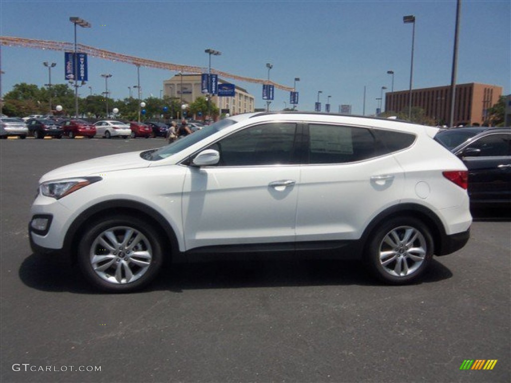 2013 Santa Fe Sport 2.0T - Frost White Pearl / Gray photo #3