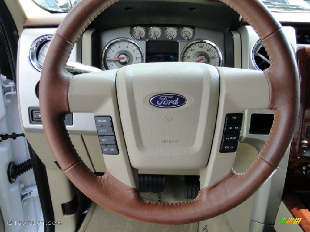 2010 F150 King Ranch SuperCrew - Oxford White / Chapparal Leather photo #16