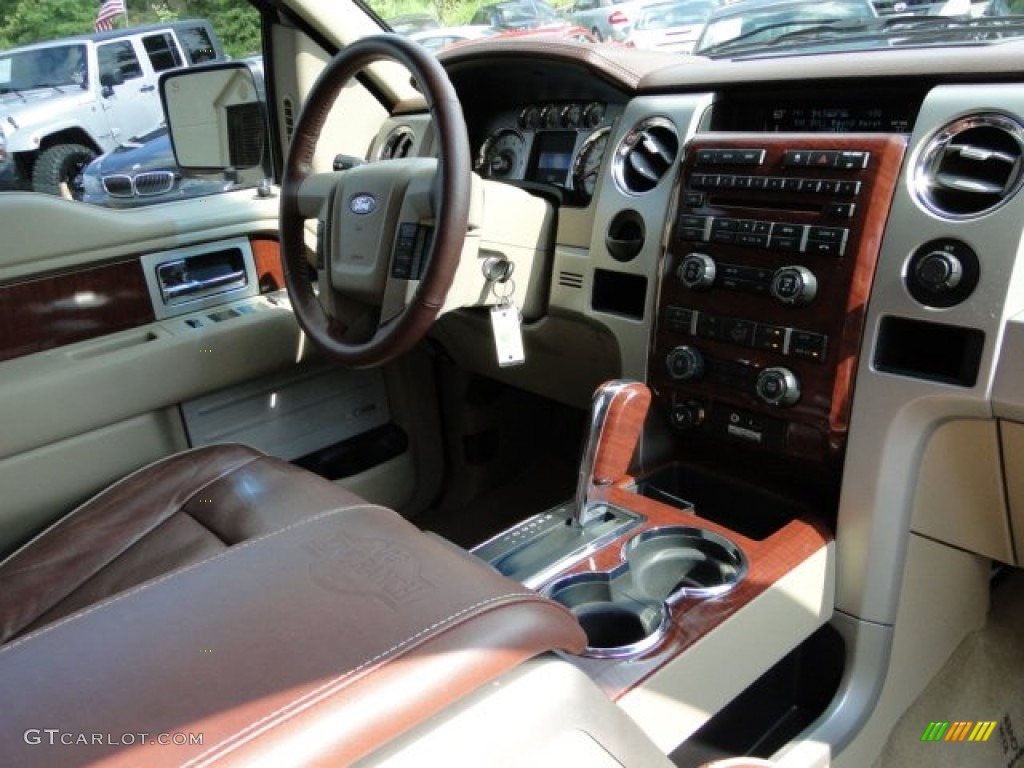 2010 F150 King Ranch SuperCrew - Oxford White / Chapparal Leather photo #17
