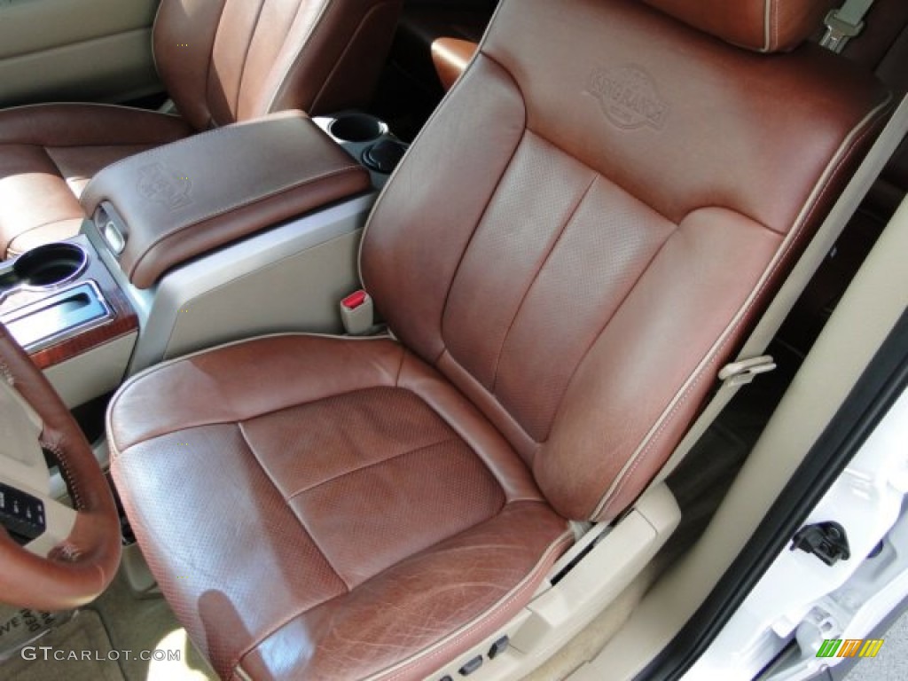 2010 F150 King Ranch SuperCrew - Oxford White / Chapparal Leather photo #21
