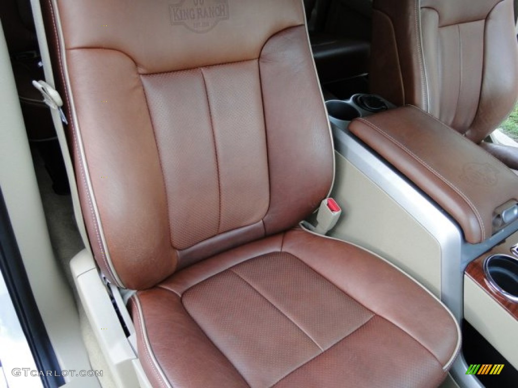 2010 F150 King Ranch SuperCrew - Oxford White / Chapparal Leather photo #23