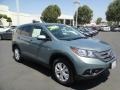 2012 Opal Sage Metallic Honda CR-V EX  photo #3