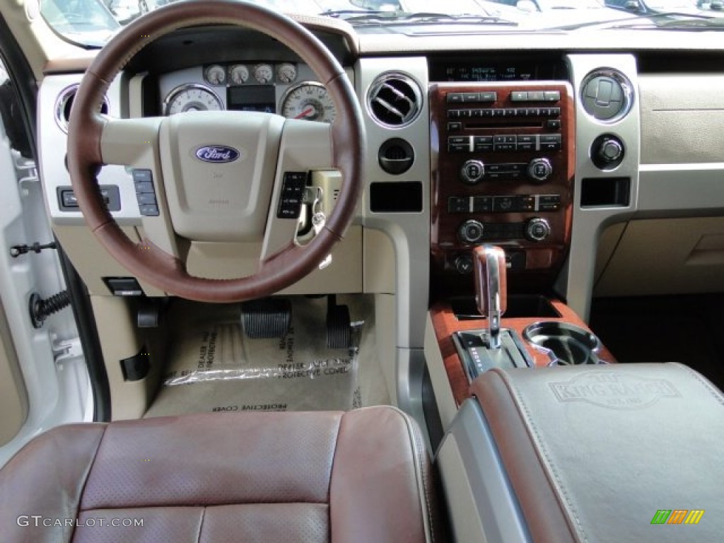 2010 F150 King Ranch SuperCrew - Oxford White / Chapparal Leather photo #34