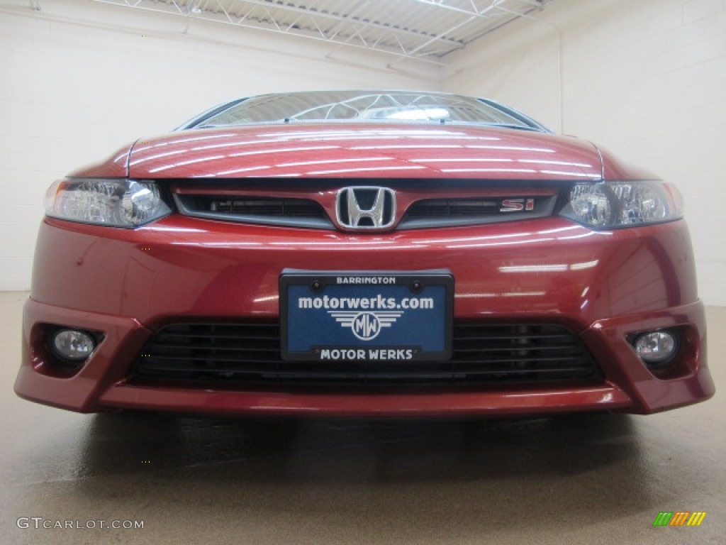 2008 Civic Si Coupe - Habanero Red Pearl / Black photo #3