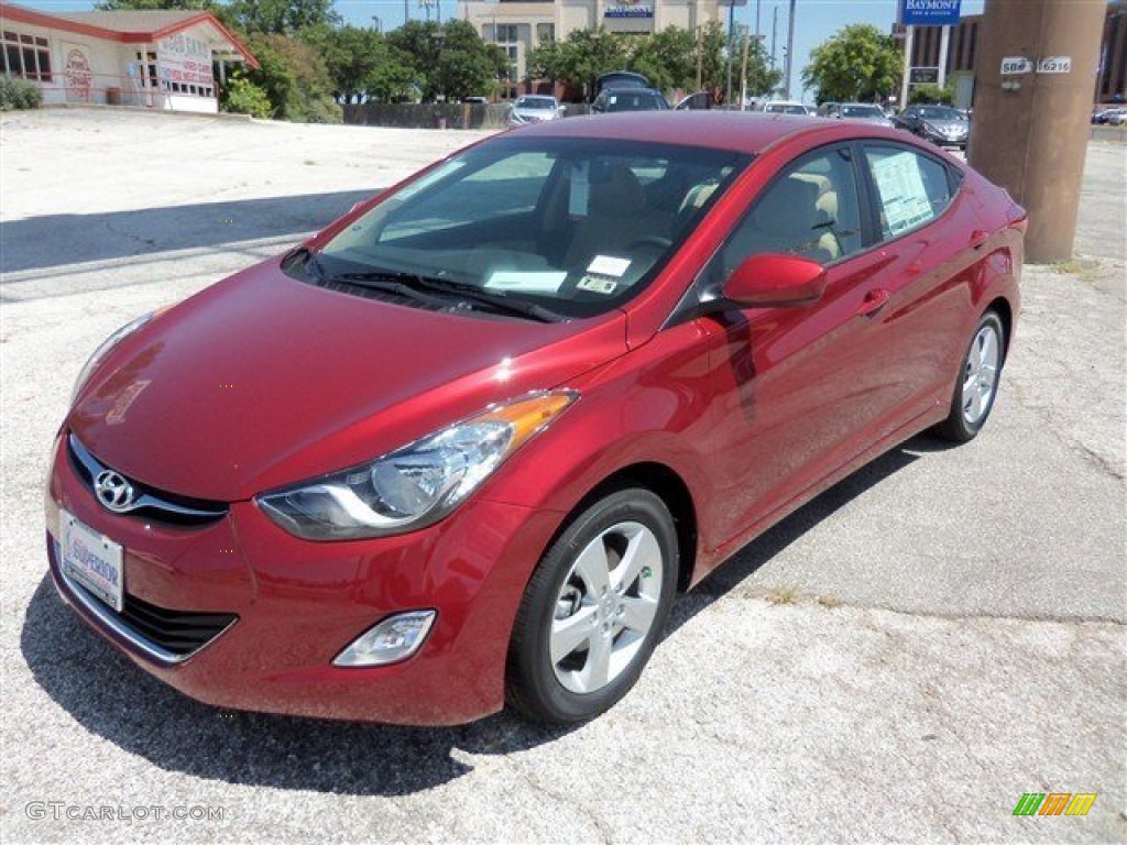 2013 Elantra GLS - Sparkling Ruby / Beige photo #1