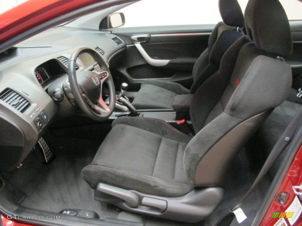 2008 Civic Si Coupe - Habanero Red Pearl / Black photo #17