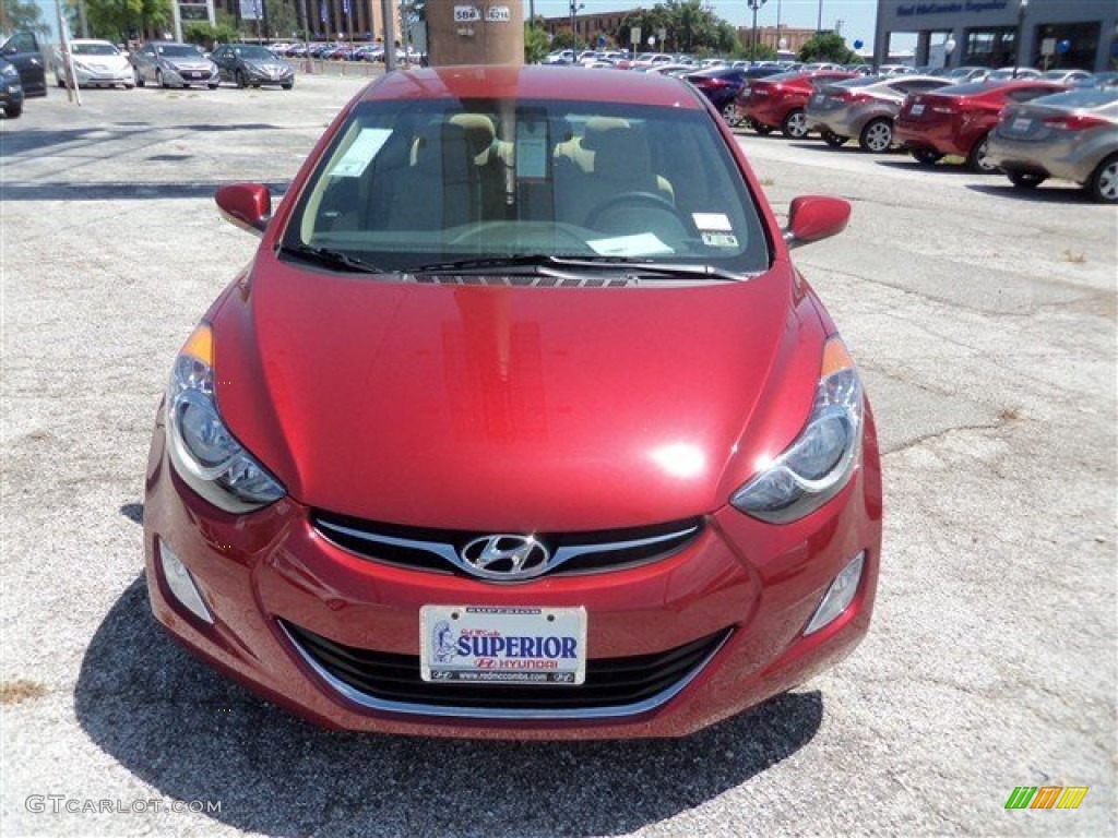 2013 Elantra GLS - Sparkling Ruby / Beige photo #2