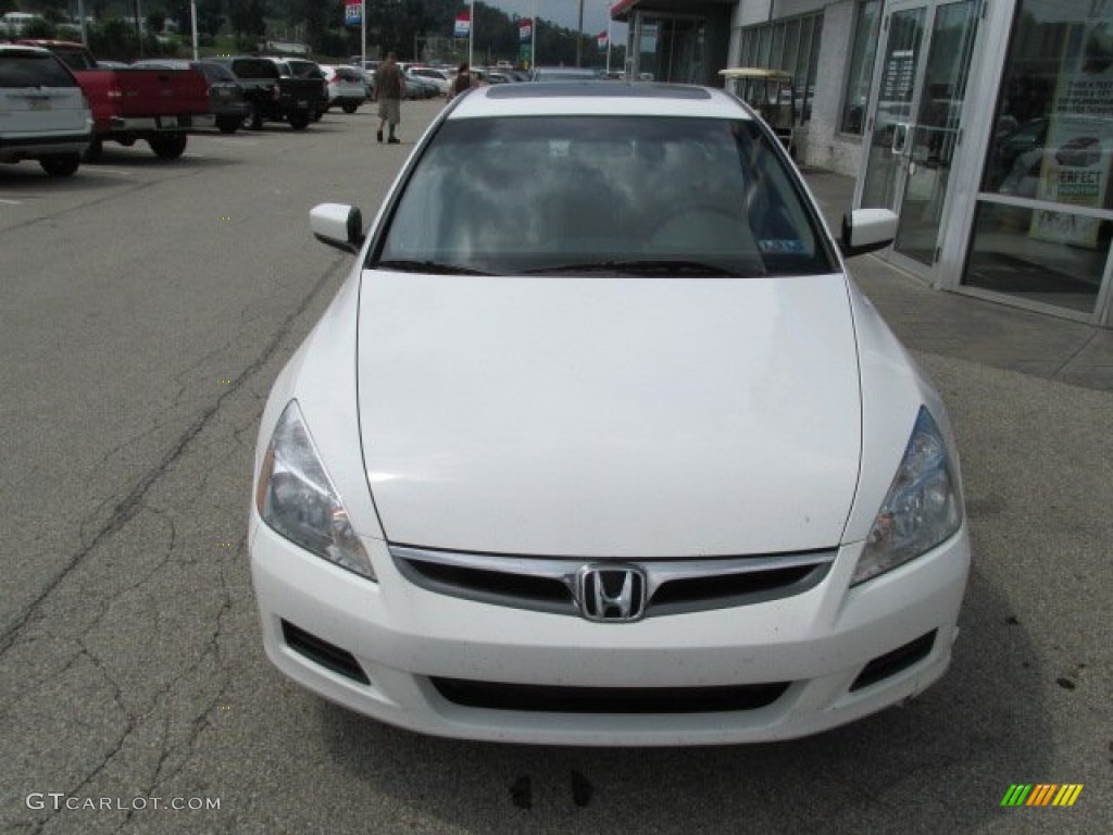 2007 Accord EX Sedan - Taffeta White / Ivory photo #4