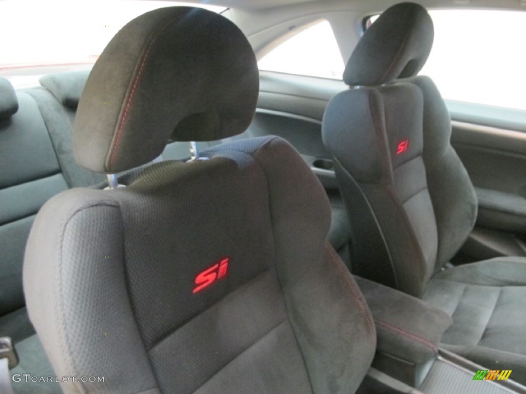 2008 Civic Si Coupe - Habanero Red Pearl / Black photo #22