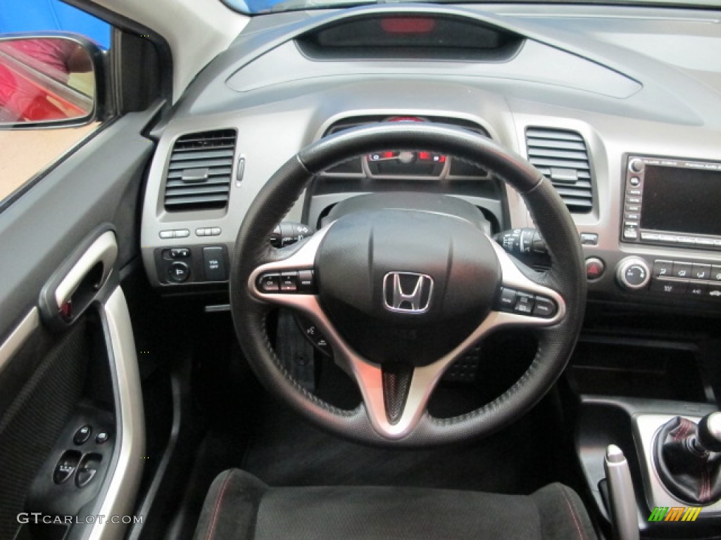 2008 Civic Si Coupe - Habanero Red Pearl / Black photo #23