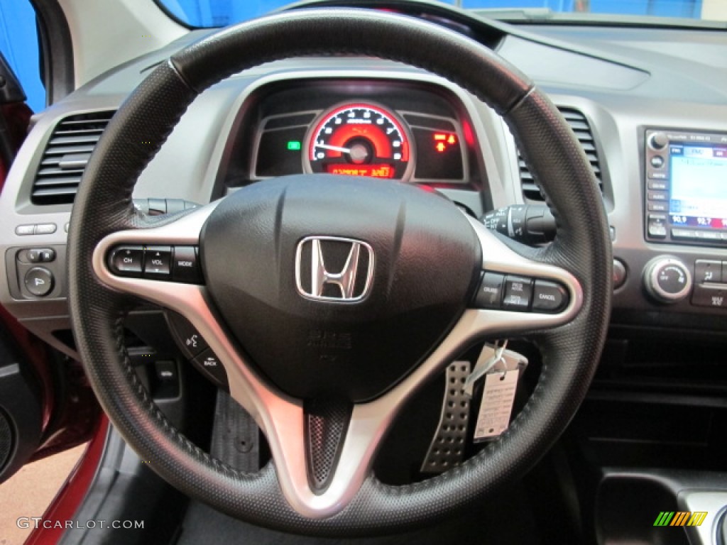 2008 Civic Si Coupe - Habanero Red Pearl / Black photo #33