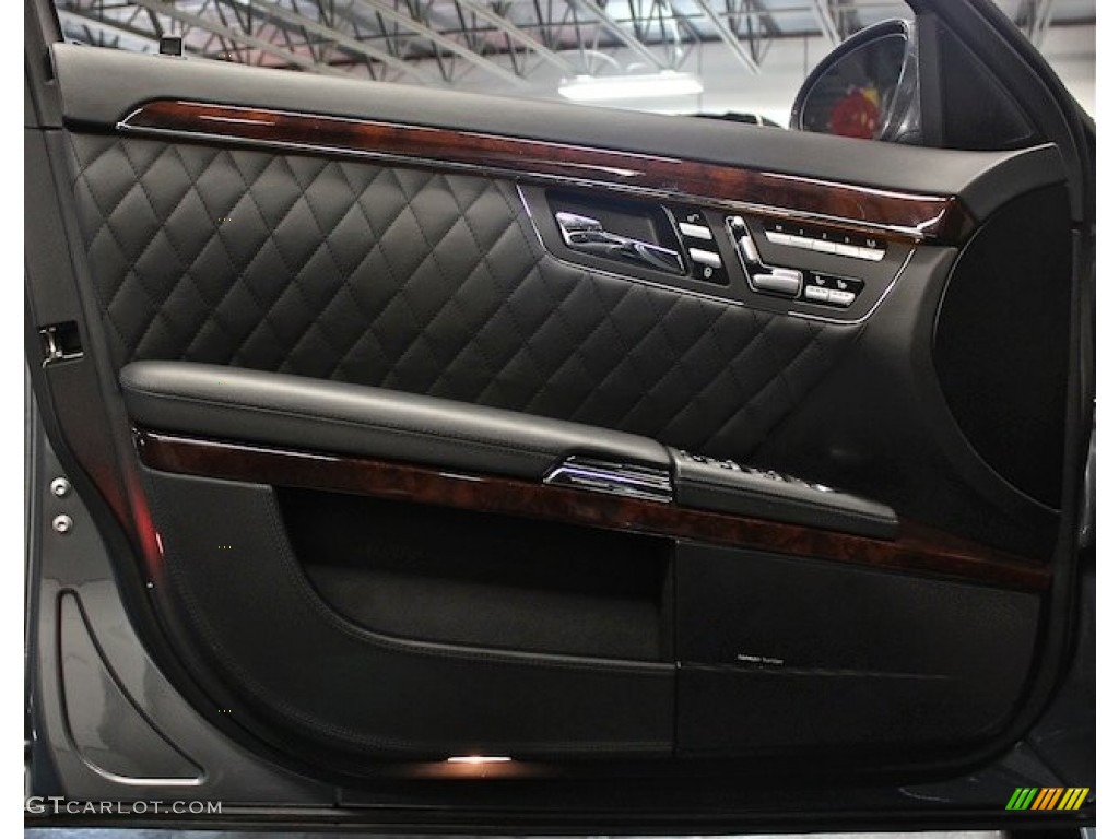 2008 Mercedes-Benz S 65 AMG Sedan Black Door Panel Photo #84107790