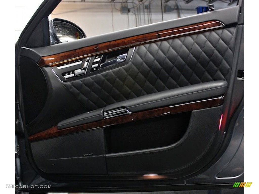 2008 Mercedes-Benz S 65 AMG Sedan Black Door Panel Photo #84107813