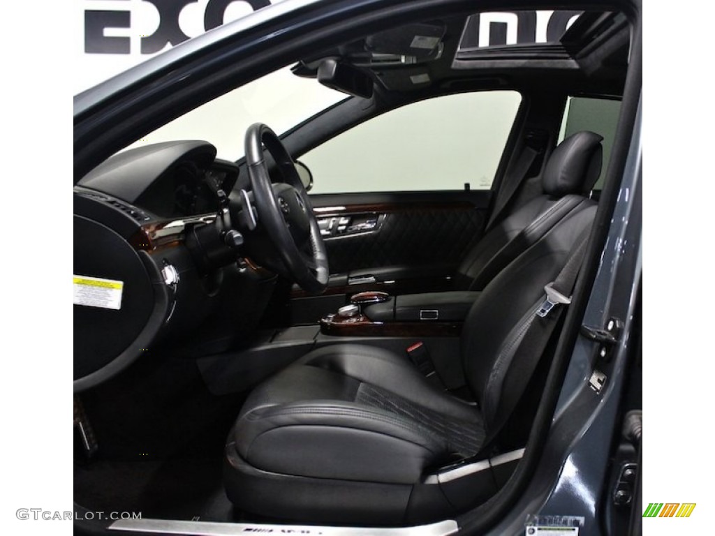 Black Interior 2008 Mercedes-Benz S 65 AMG Sedan Photo #84107897