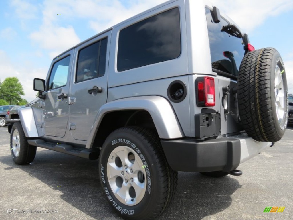 2013 Wrangler Unlimited Sahara 4x4 - Billet Silver Metallic / Black photo #2