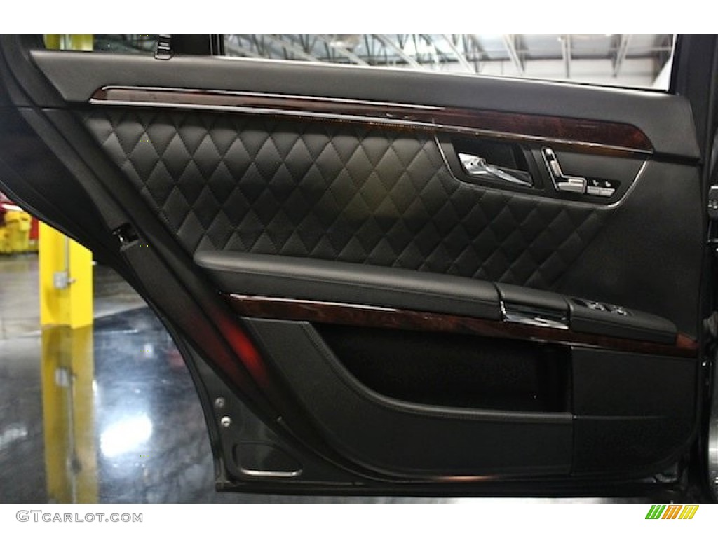 2008 Mercedes-Benz S 65 AMG Sedan Black Door Panel Photo #84108191