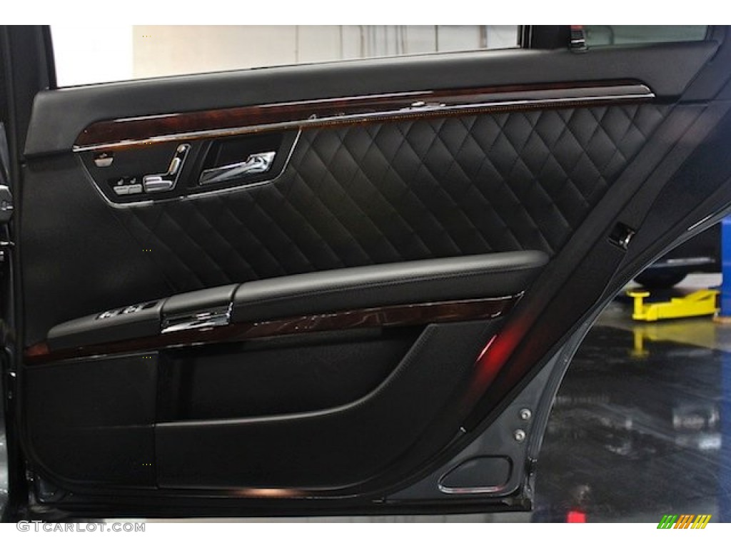 2008 Mercedes-Benz S 65 AMG Sedan Black Door Panel Photo #84108212