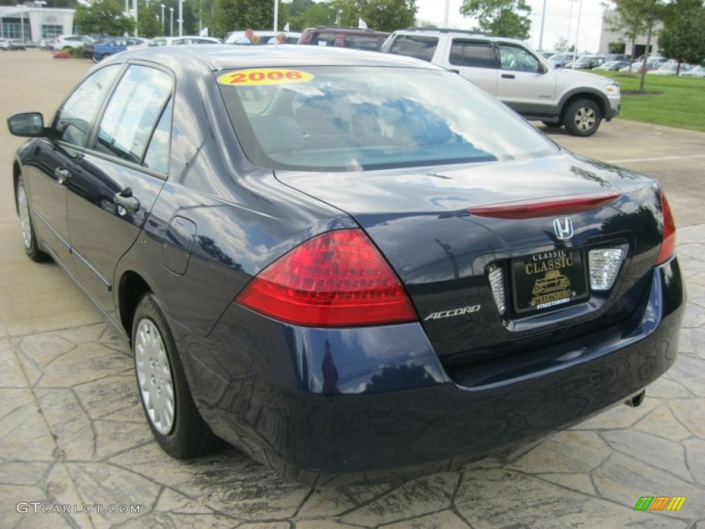 2006 Accord Value Package Sedan - Royal Blue Pearl / Gray photo #7