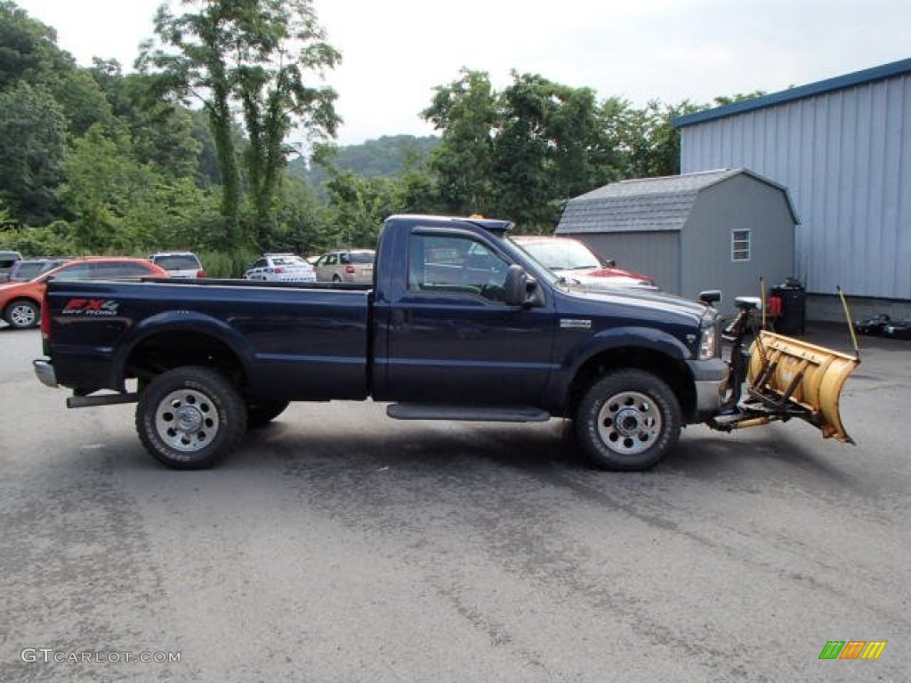 2005 F350 Super Duty XL Regular Cab 4x4 Plow Truck - True Blue Metallic / Medium Flint photo #1