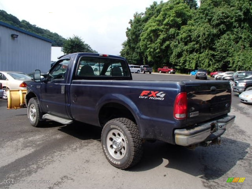 2005 F350 Super Duty XL Regular Cab 4x4 Plow Truck - True Blue Metallic / Medium Flint photo #6