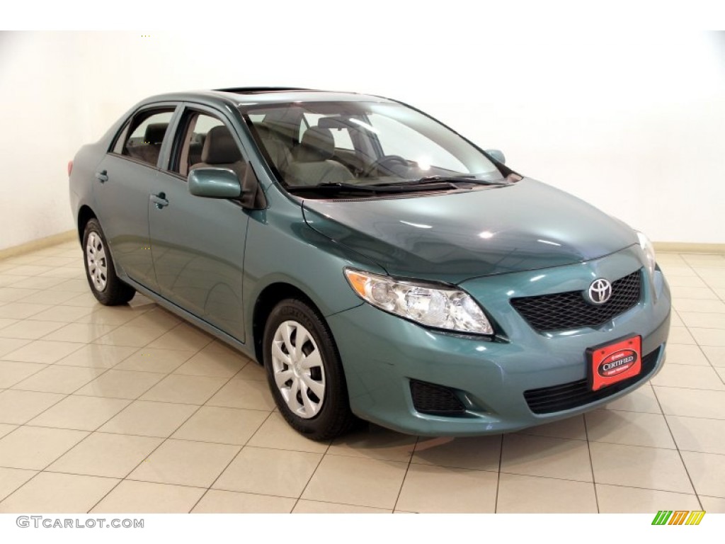 2009 Corolla LE - Capri Sea Green Metallic / Ash photo #1