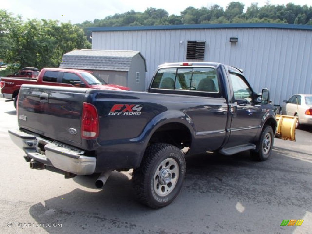 2005 F350 Super Duty XL Regular Cab 4x4 Plow Truck - True Blue Metallic / Medium Flint photo #8