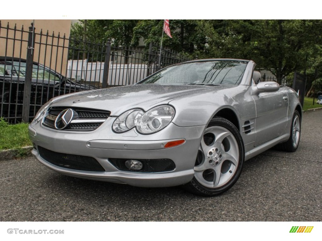 2005 SL 500 Roadster - Brilliant Silver Metallic / Ash photo #1