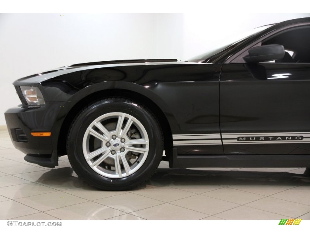 2011 Mustang V6 Coupe - Ebony Black / Charcoal Black photo #22