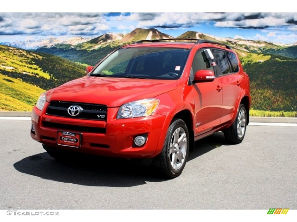 2011 RAV4 V6 Sport 4WD - Barcelona Red Metallic / Dark Charcoal photo #5